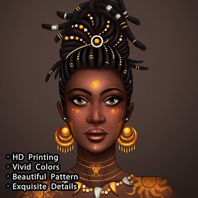 IAGM Women Tote Bags African American Woman Shoulder Bag Afro Black Girl Magic Satchel Handbags For Shopping,Work,Grocery,Gym