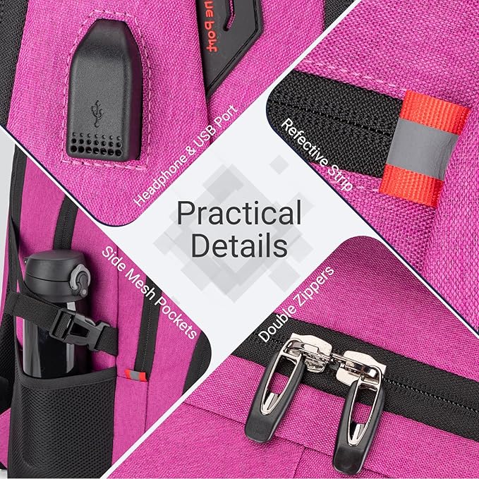 40L Expandable Laptop Backpack, Anti-thief Travel Backpack with USB Charging Port, Airline Approved Business Waterproof Carry on Luggage, Fits 15.6" Laptop for Men Women