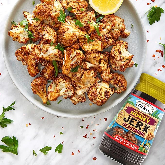 Grace Jamaican Honey Jerk Seasoning (Two 12 Oz Jars) - Caribbean Jerk Mix for Chicken & Oxtail