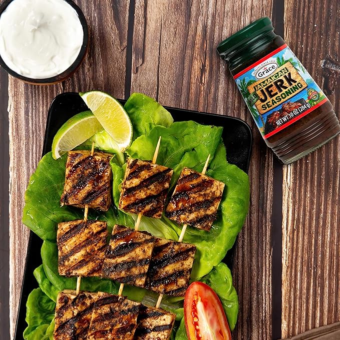 Grace Jamaican Mild Jerk Seasoning (Two 10 Oz Jars) - Mild Jamaican Style - Caribbean Jerk for Chicken & Oxtail