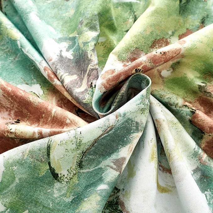 Cupocupa Duvet Cover King Size Set Boho Floral Pattern King Duvet Cover Set for King Size Bed Vintage Soft Bedding Leaf Print Duvet Cover with Pillowcases