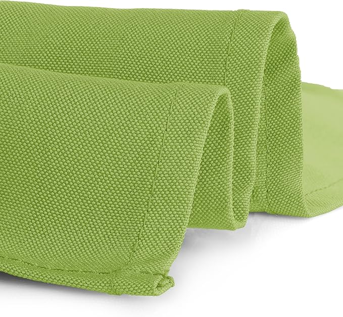 Gee Di Moda Rectangle Tablecloth - 60 x 126 Inch Apple Green - Heavy Duty, Wrinkle Resistant, Machine Washable - Perfect for 8 Foot Rectangular Tables, Buffet, Dinner, Wedding & Baby Showers
