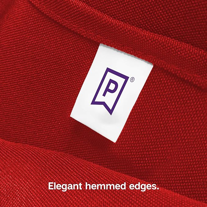 Gee Di Moda Rectangle Tablecloth - 60 x 84 Inch Red Table Cloth for 5 Foot Rectangle Table - Heavy Duty Washable Fabric - for 5 Ft Buffet Table, Holiday Party, Dinner, Wedding & Baby Shower