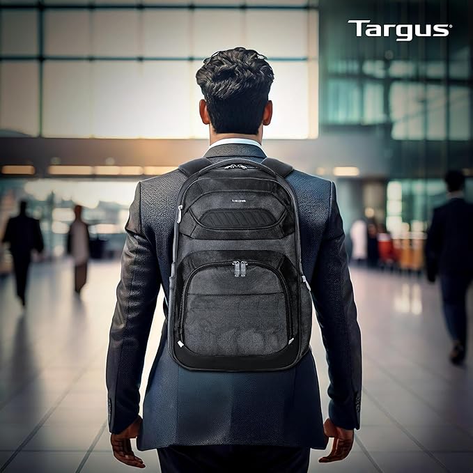 Targus Legend IQ Laptop Backpack Travel Backpack for Laptops up to 16-Inches Backpack for Men and Women, Black (TSB705US)