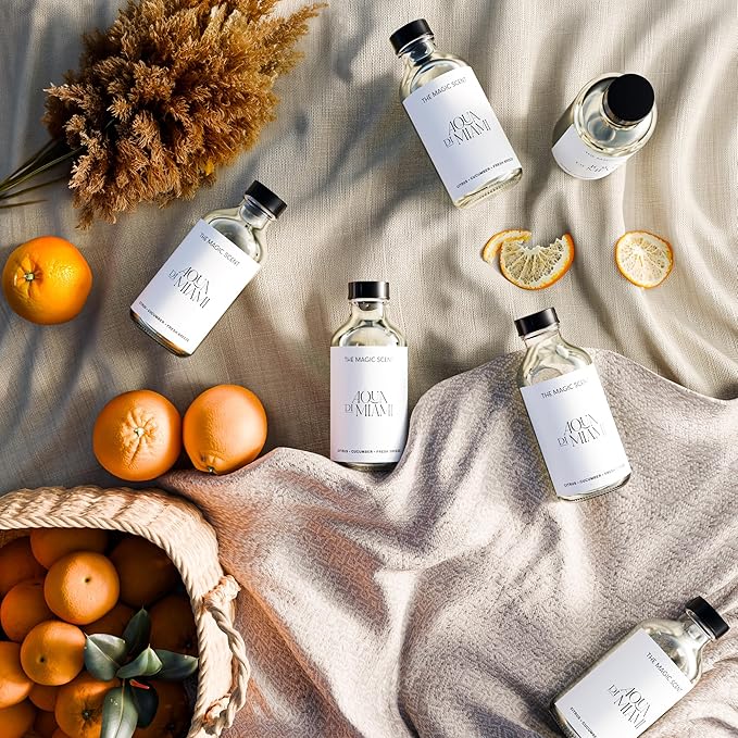 Aqua di Miami Diffuser Oil - Hotel & Home Luxury Scents - Diffuser Oil Scents for Home Designed for Use in All Diffusers - 8.5 fl oz, 250 mL