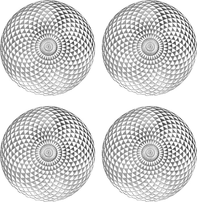 Vinyl Round Placemats Set of 4 - Non Slip Place Mats Ideal for Indoor and Outdoor Dining Table - Washable and Heat Resistant Table Mat for Kitchen Tables (Hunter Silver)