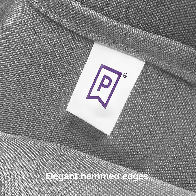 Gee Di Moda Rectangle Tablecloth - 90 x 132 Inch Charcoal Table Cloth for 6 Foot Table with Floor-Length Drop - Heavy Duty Washable Fabric - 6 Ft Buffet Table, Holiday Party, Wedding & Baby Shower